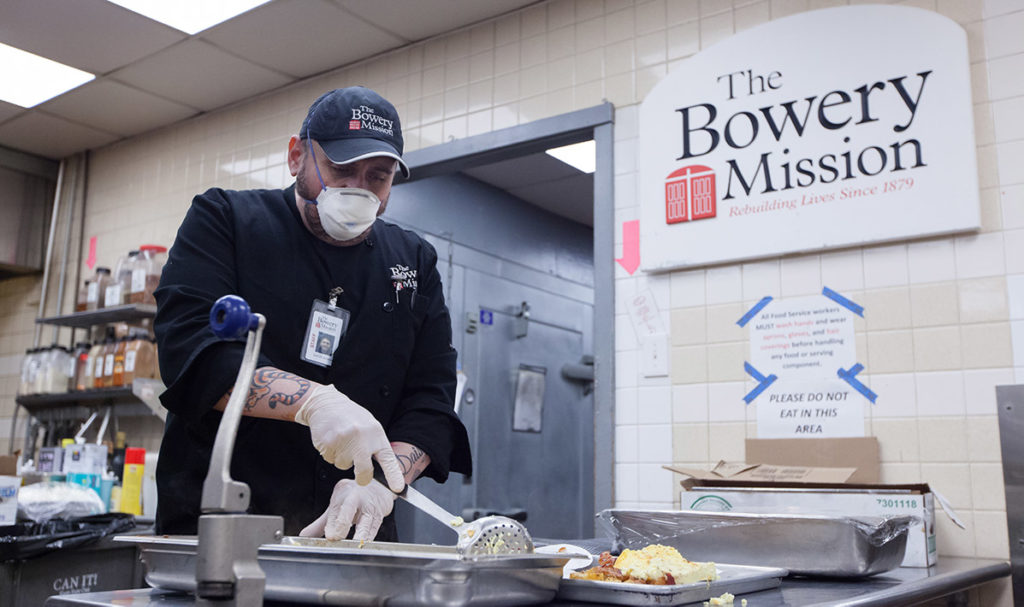 Chef preparing meals